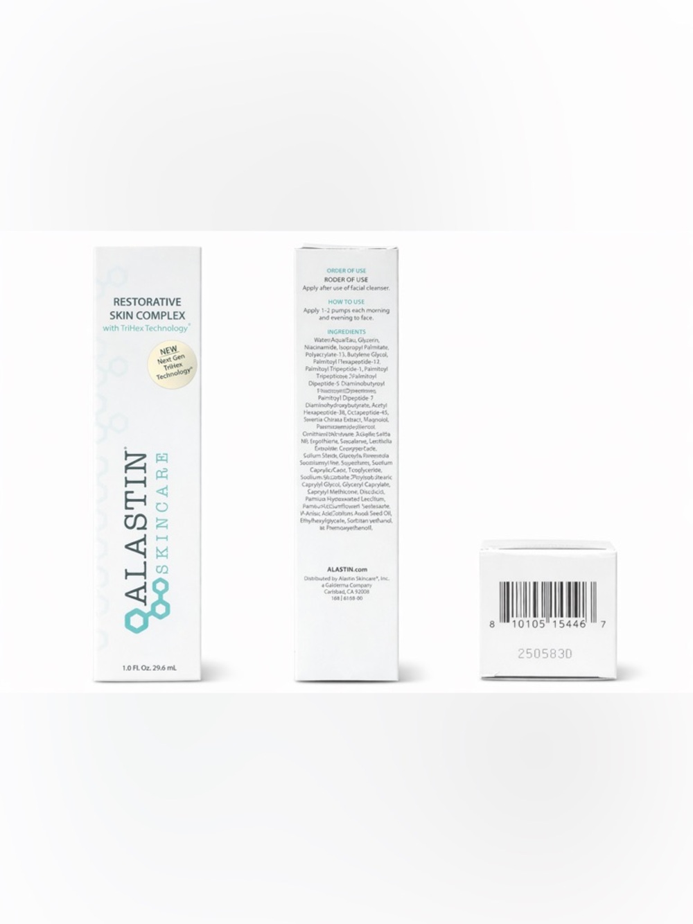 Alastin Restorative Skin Complex 1.0 oz NEW Open Box TriHex Technology
